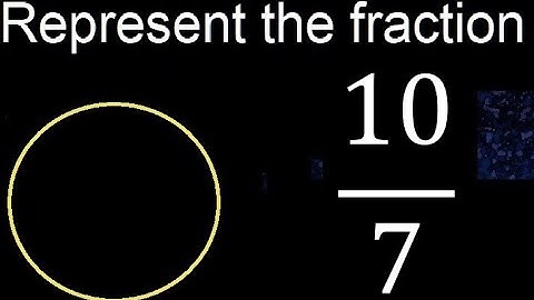 Represent 10/7 graphically . Graphic representation of fractions, graph