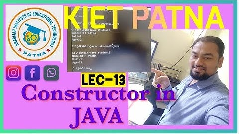 Constructor In JAVA LEC-NO-13 Hindi/Urdu