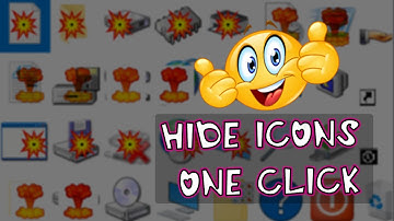 Hide Desktop Icons With One Click