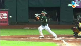 20130705 CPBL 獅VS象 6上 Take踩壘絆到恰恰的腳摔出去