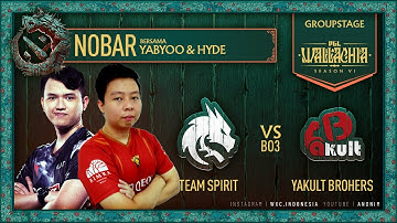 NOBAR SPIRIT vs YKBROS w/ @Yabyooo @hydedota264  PGL Wallachia S6 Groupstage