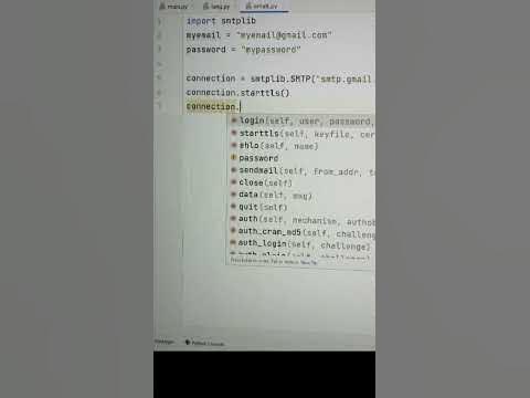 Send email using Python in just 8 lines of code | Python | Mithil - YouTube
