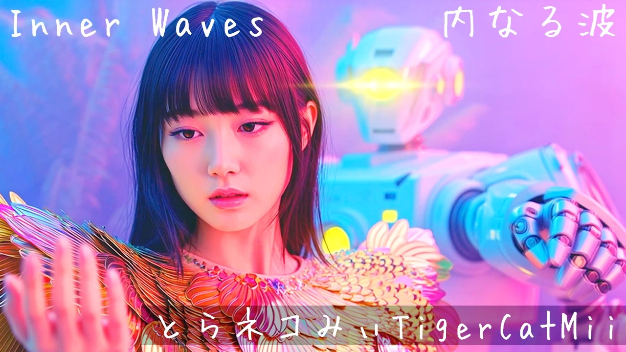 とらネコみぃTigerCatMii - Inner Waves 内なる波 Official Music Video (Vibrant Global Pop AI Anime MV)