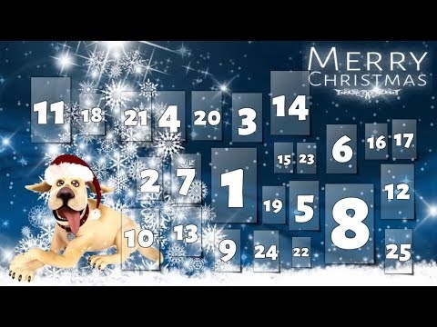 Calendário do Advento do Cão para o Natal