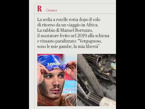 Video Manuel Bortuzzo, sedia a rotelle rotta dopo il volo: Vergognoso, sono le mie gambe, la mia libertà