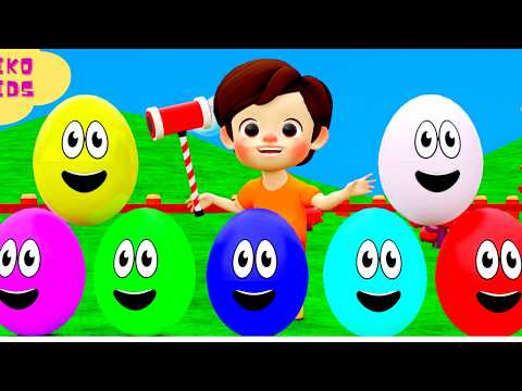Learning Colors and Numbers Song Colorful Eggs on the Farm  Piko Kids Nursery Rhymes Songs live 359