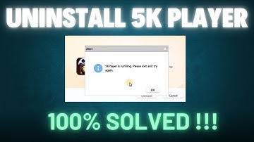 How to Uninstall 5k Player in Windows 11 or Windows 10