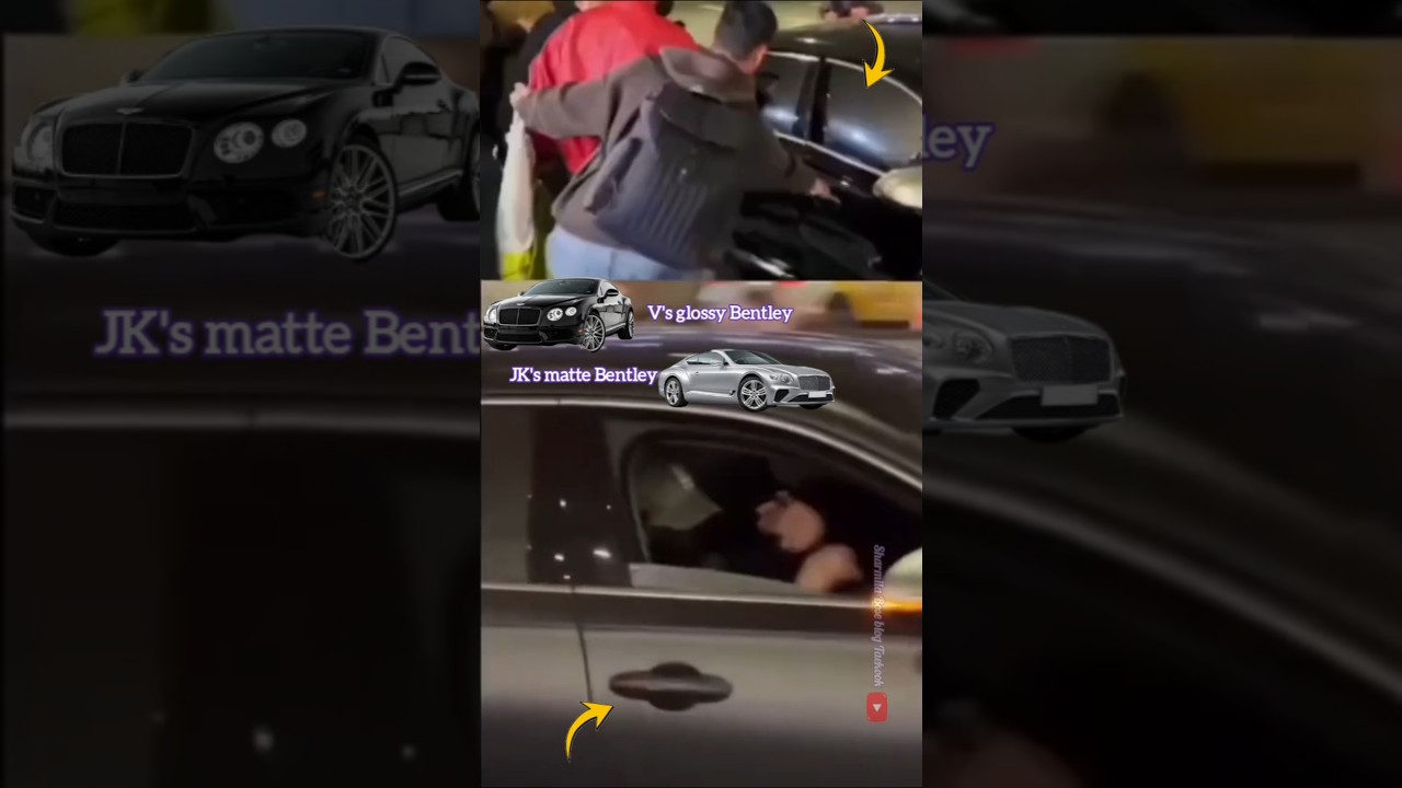 😱 Вы заметили 👀⁉️, что Тэкук уезжает на своем матовом и глянцевом Bentley 😍 несколько вещей 😌🤧 