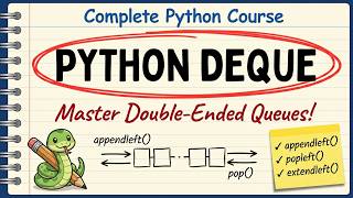 Python Deque क्या है | Double Ended Queue Explained in Hindi | Python Course