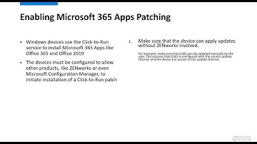 Next-Gen ZENworks Patch Management Video 4 - Native Update Channel Patches and Software Installers