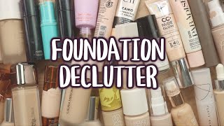 Ruthlessly Decluttering My Foundation Collection For The First Time