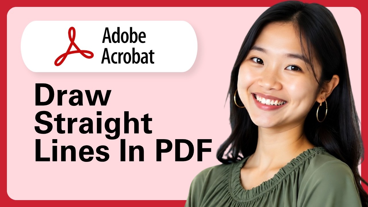 How To Draw Straight Lines In PDF With Adobe Acrobat Pro DC - YouTube