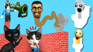 Skibidi Toilet vs construye para sobrevivir en Roblox pero jugando con gatitos Luna y Estrella by Videos divertidos de gatos Luna y Estrella 257,174 views 10 months ago 25 minutes