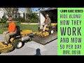 Lawn Crew Ride Along -  How they Mow 50 Per Day [Routines Methods Teamwork]