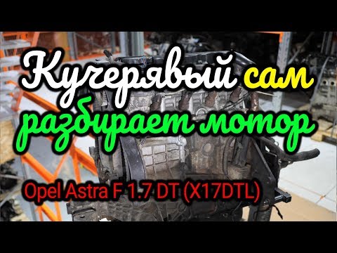 Самая "кучерявая" разборка двигателя. И рассказ о моторе Opel 1.7 TD (X17DTL)