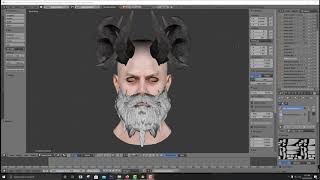 NwN2 Face Creation Project Course 3: Blender Modelling + Attaching Face Option (beard & horns)
