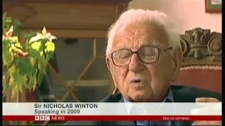 Sir Nicholas Winton memorial (1909 - 2015) (UK) - BBC News - 19th May 2016