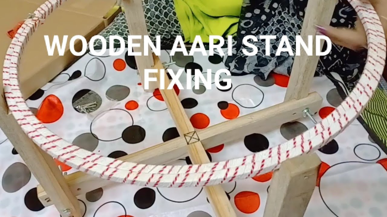 How to fix Wooden Aari stand? for shop details and rate check description box