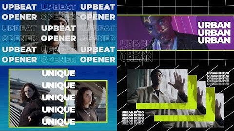 Urban Promo Opener Final Cut Pro Templates