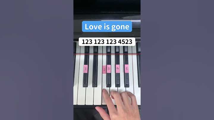 Love is gone (Piano Tutorial) #Shorts