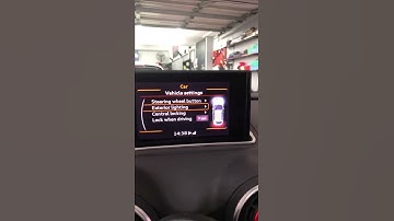 Audi A3 2013 - MMI Exterior Lighting Menu