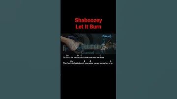 Thumbnail of Shaboozey - Let It Burn Guitar Chords Lyrics #shorts