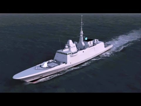 DCNS - FREMM Multi-Mission Stealth Frigate Combat Simulation [1080p]