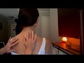 Asmr  the most soothing back scratch nape of the neck hair play  scalp massage