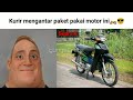 Kurir mengantar paket pakai motor ini🏍😎 || Mr Incredible Becoming Canny