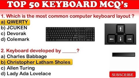 TOP 50 KEYBOARD MCQ