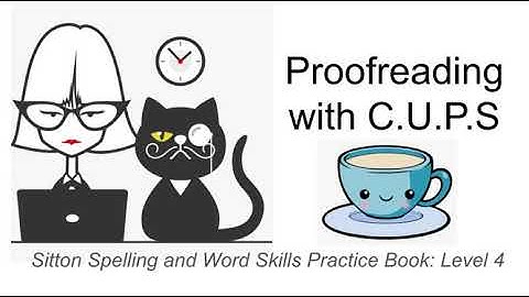 Proofreading With C-U-P-S