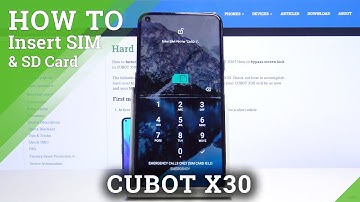 CUBOT X30 Insert Nano SIM and Micro SD
