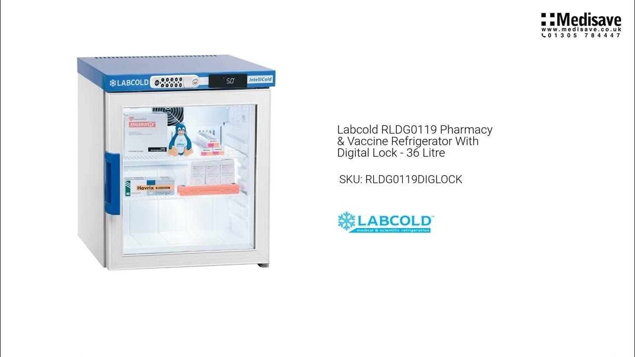 Labcold RLDG0119 Pharmacy Vaccine Refrigerator With Digital Lock 36 Litre RLDG0119DIGLOCK YouTube