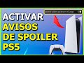 Cómo Activar los AVISOS de SPOILER en la PS5