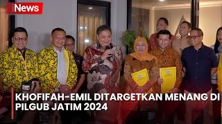 [FULL] Resmi Diusung Golkar, Khofifah-Emil Ditargetkan Menang di Pilgub Jatim 2024