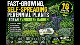 Fast-growing, self-spreading perennial plants for an evergreen garden explained in 18 minutes .