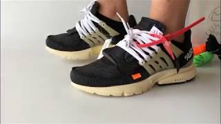 UA Off White Air Presto Black On Foot Review