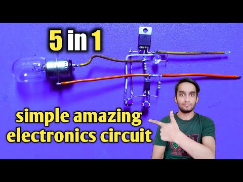 5 in 1 amazing circuit | short circuit protection without relay | simple inventions