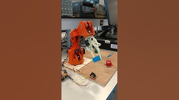 Robot arm colour sorting tests Mechatronics FYP