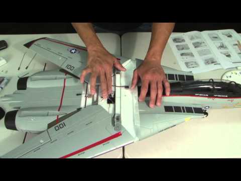 F-14 Tomcat Build Review Part 1 of 3!!  TWIN  EDF Swing Wing JET!  Pete and bananahobby.com!  in HD!