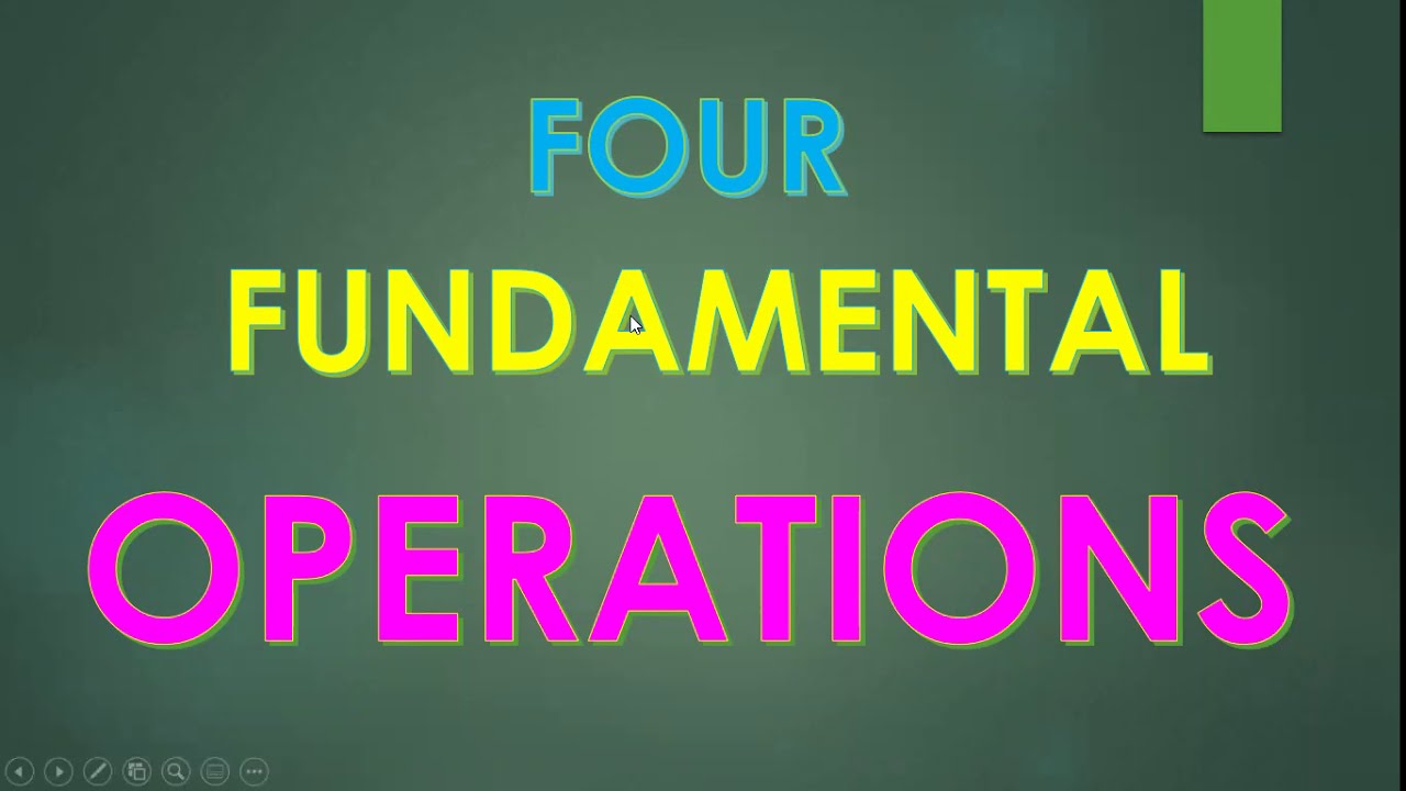 thesis about four fundamental operations