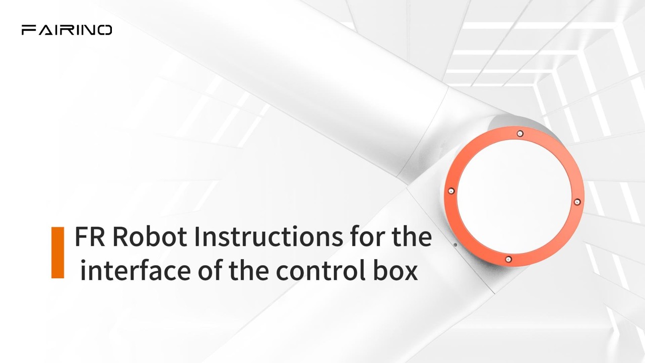 Instructions for the interface of the control box