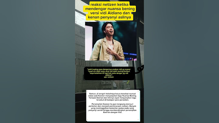 reaksi netizen ketika dengar lagu nuansa bening versi vidi Aldiano dan penyanyi aslinya