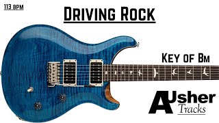 Driving Rock in B minor | Guitar Backing Track