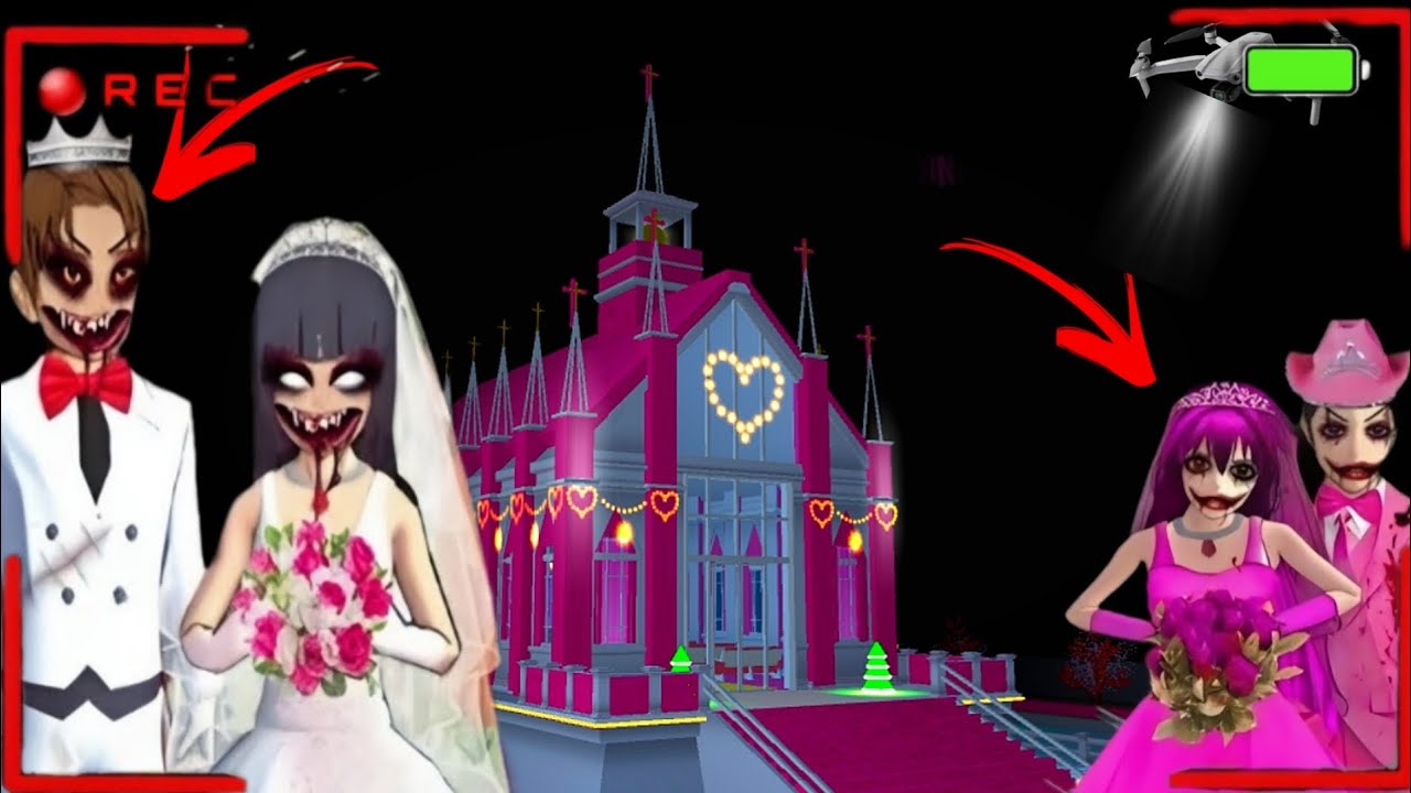 Yuta Mio P@nicked After Recorded a Couple Wedding In The Chapel Drama 😱| SAKURA School Simulator👺