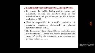 10. PH Regulatory Requirements of European Union
