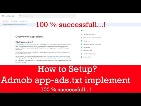 Admob app-ads.txt file