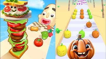 Sandwich Runner VS Juice Run All Level Gameplay Android IOS EP.4