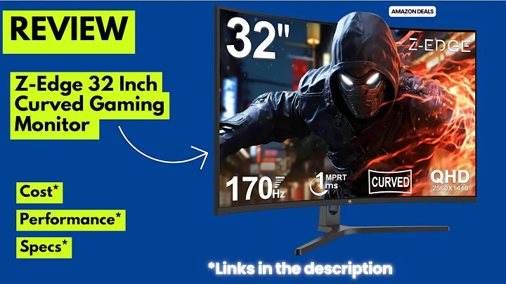 Z-Edge 32 Inch Curved Gaming Monitor Review | QHD 1440P, 170Hz, 1ms, Ultra Immersive Gaming Display