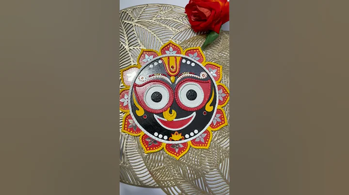 Lord Jagannath🙏 in lippan art work🤩 #shorts #youtubeshorts #jagannath #lippanart #artist